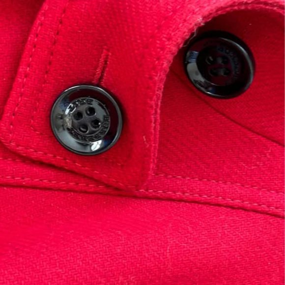 Burberry Red Wool Coat - Picture 6 of 8